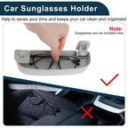 Sunglasses Case for Audi A3 (2013–2024) Eyeglasses Holder Storage Box Grey
