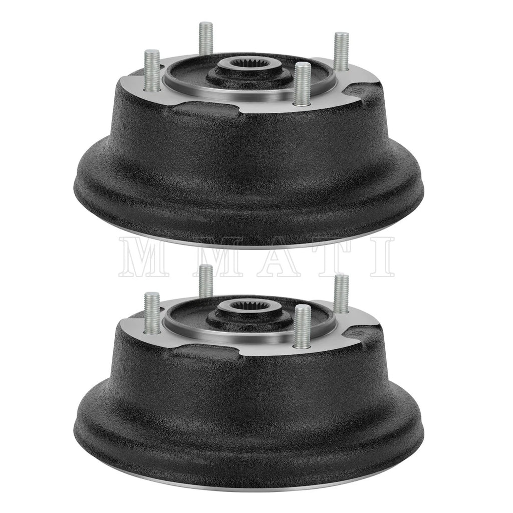 Set of 2 Front Brake Drum Hubs w/Bolts for Kawasaki Mule 600 (2005–2016)