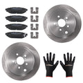 Rear Brake Rotors and Pads Kit for Subaru Legacy Outback BRZ (2010–2016)