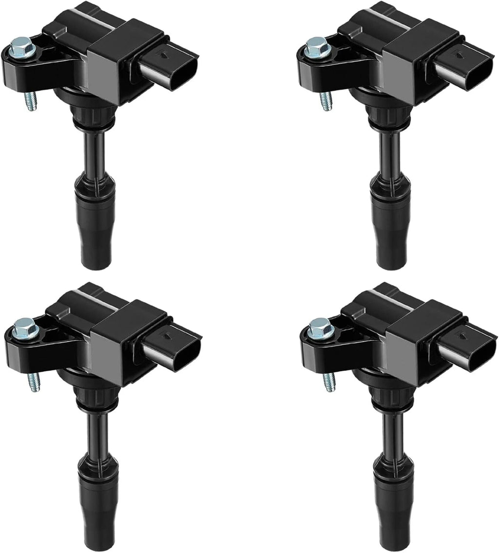 Set of 4 Red Ignition Coils for Chevy Cadillac Buick GMC (2.0L 2.5L)