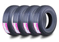Set of 4 Trailer Tires ST215/75R14 8PR LR D with Scuff Guard for FREE COUNTRY