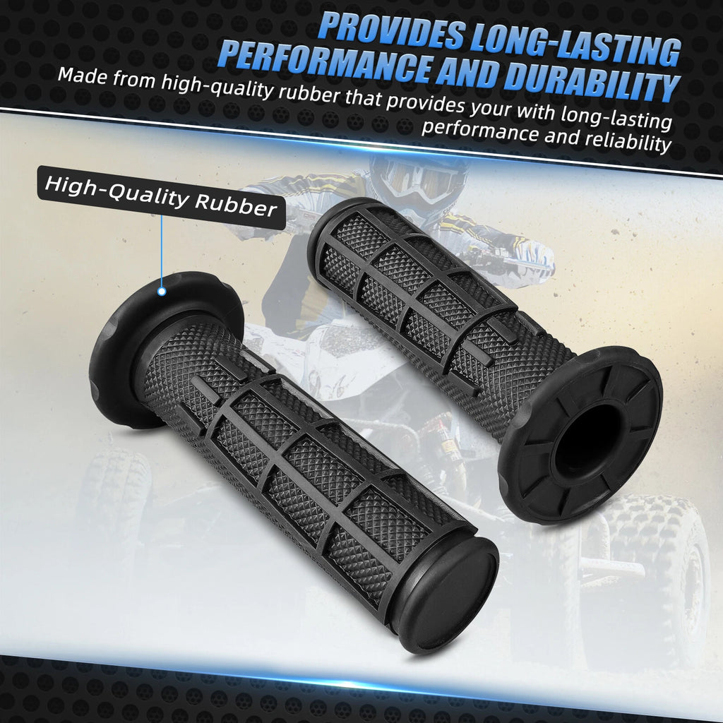 Set of 2 Rubber Hand Grips for Yamaha Banshee 350 Blaster 200 (1987–2006)