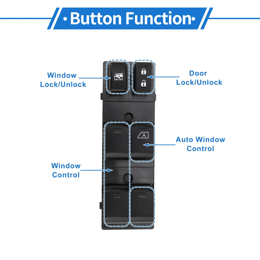 Power Window Switch for Nissan (Front Right Driver Side)