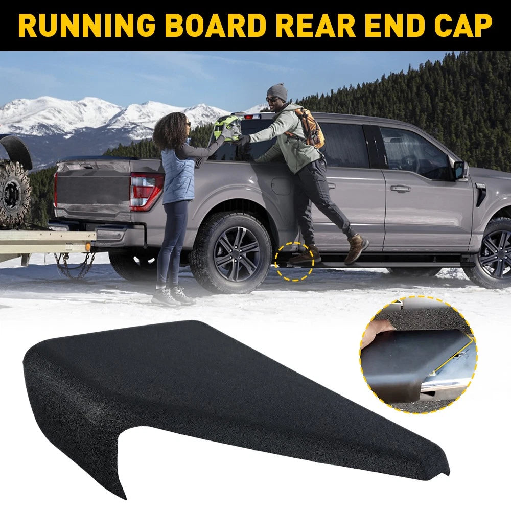Right Passenger Side Running Board Rear End Cap for Ford F150 (2015–2022)