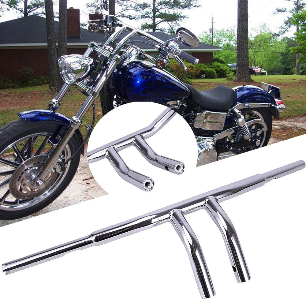 8" Rise T-Bar Handlebar for Harley Dyna Softail Sportster