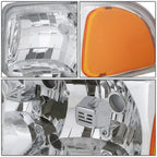 Chrome Housing Amber Corner Headlight for GMC Sierra/Yukon (1999–2007)