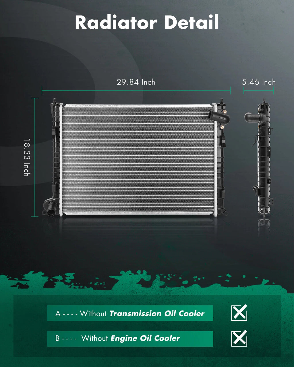 CU2747 Aluminum Radiator for Mini Cooper (2002–2010)