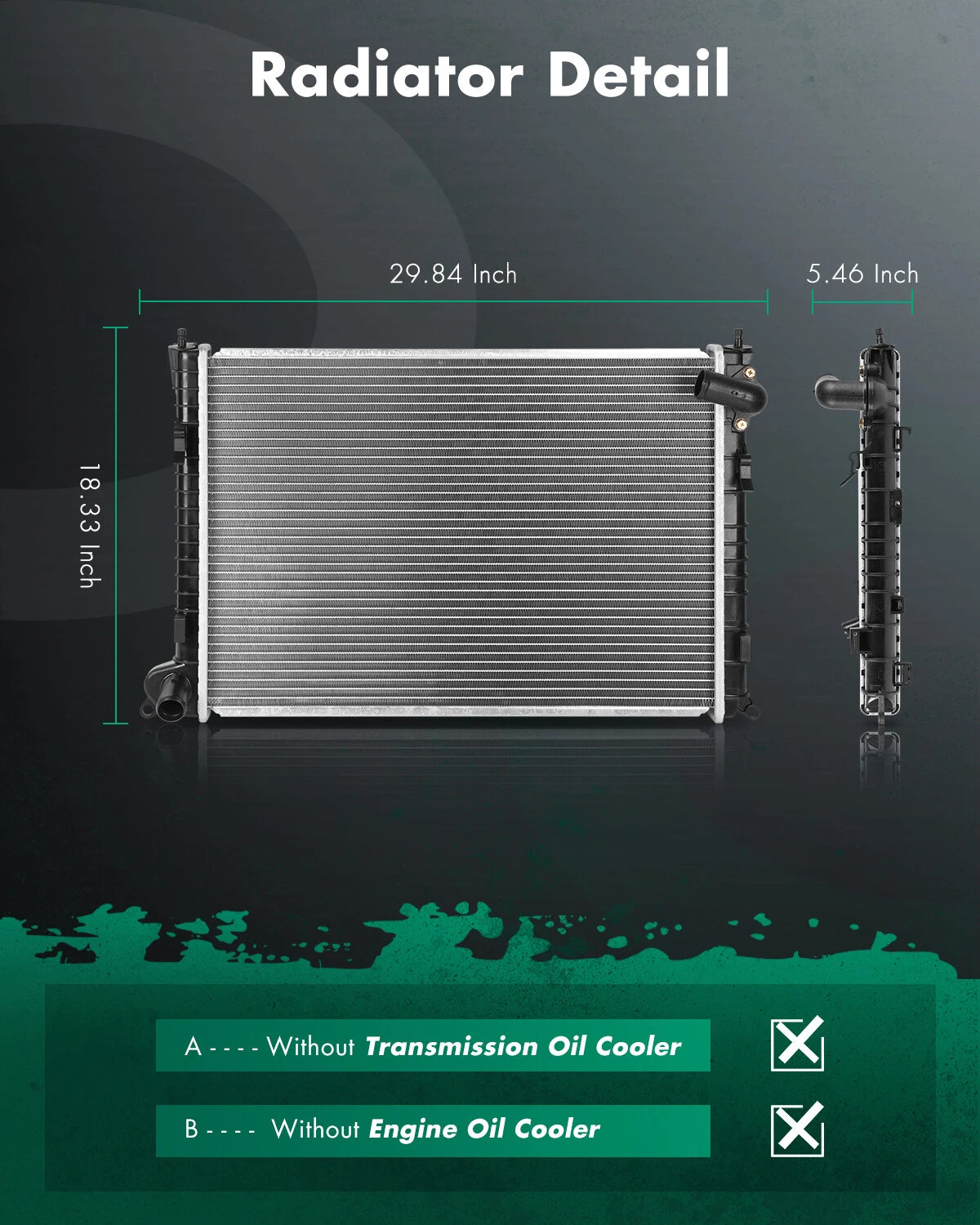 CU2747 Aluminum Radiator for Mini Cooper (2002–2010)