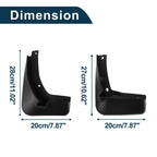 Set of 4 Mud Flaps Splash Guards for Volkswagen Golf 7 GTI (2015–2018)