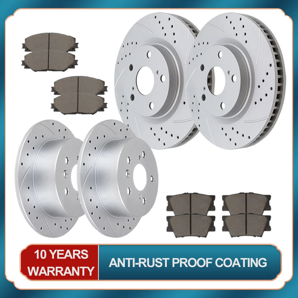 Drilled Rotors & Brake Pads for Toyota RAV4 (2006–2018)
