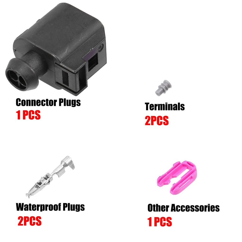 Set of 2 ABS Sensor Connectors No.8T0973702/6E0973702 for VW Audi 