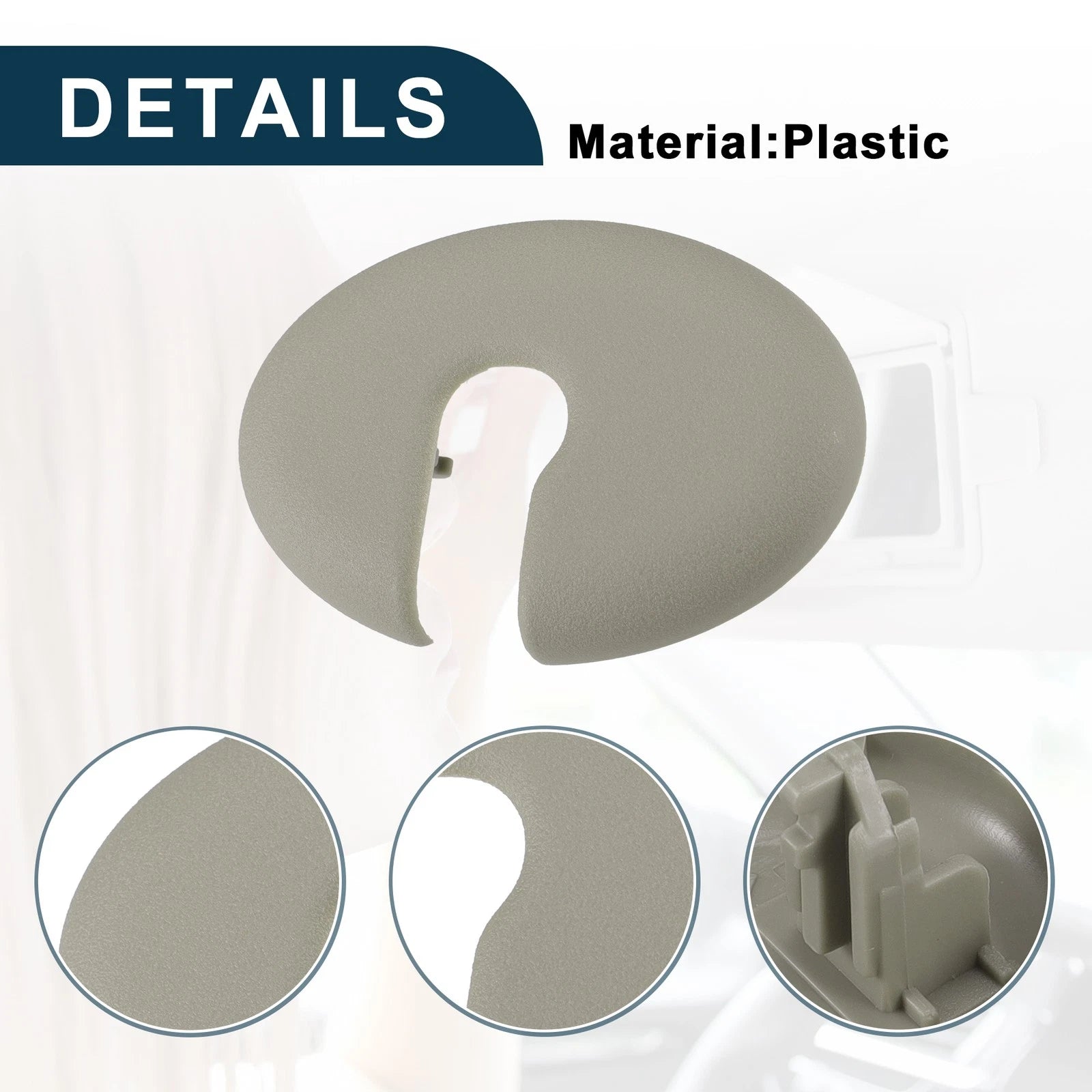 Set of 1 Makeup Mirror Cover Sun Visor Cap Clip for Toyota 