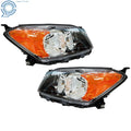 Headlight Set for Toyota RAV4 Sport (2009–2012) Halogen Black Housing RH+LH