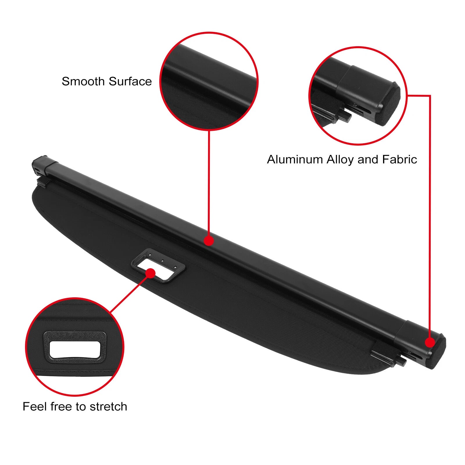 Retractable Rear Cargo Security Trunk Cover for Ford Mustang Mach-E (2021–2024)