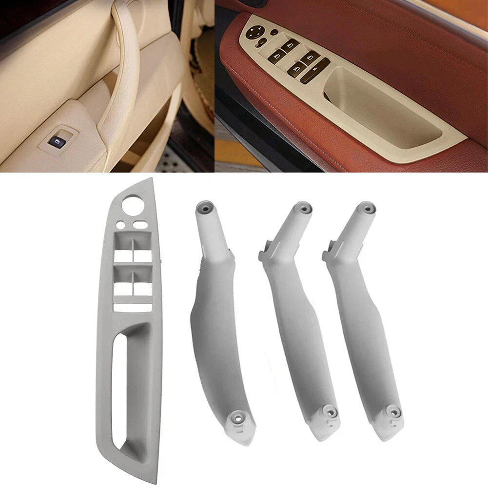 4 x ABS Inner Door Pull Handle Trim Covers for BMW X5 E70 X6 E71 E72 (2007-2013)