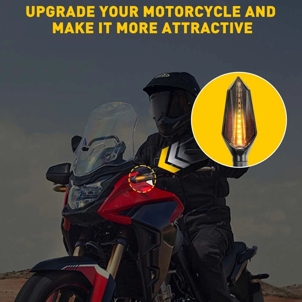 LED Sequential Turn Signal Tail Lights for Honda Motorcycle