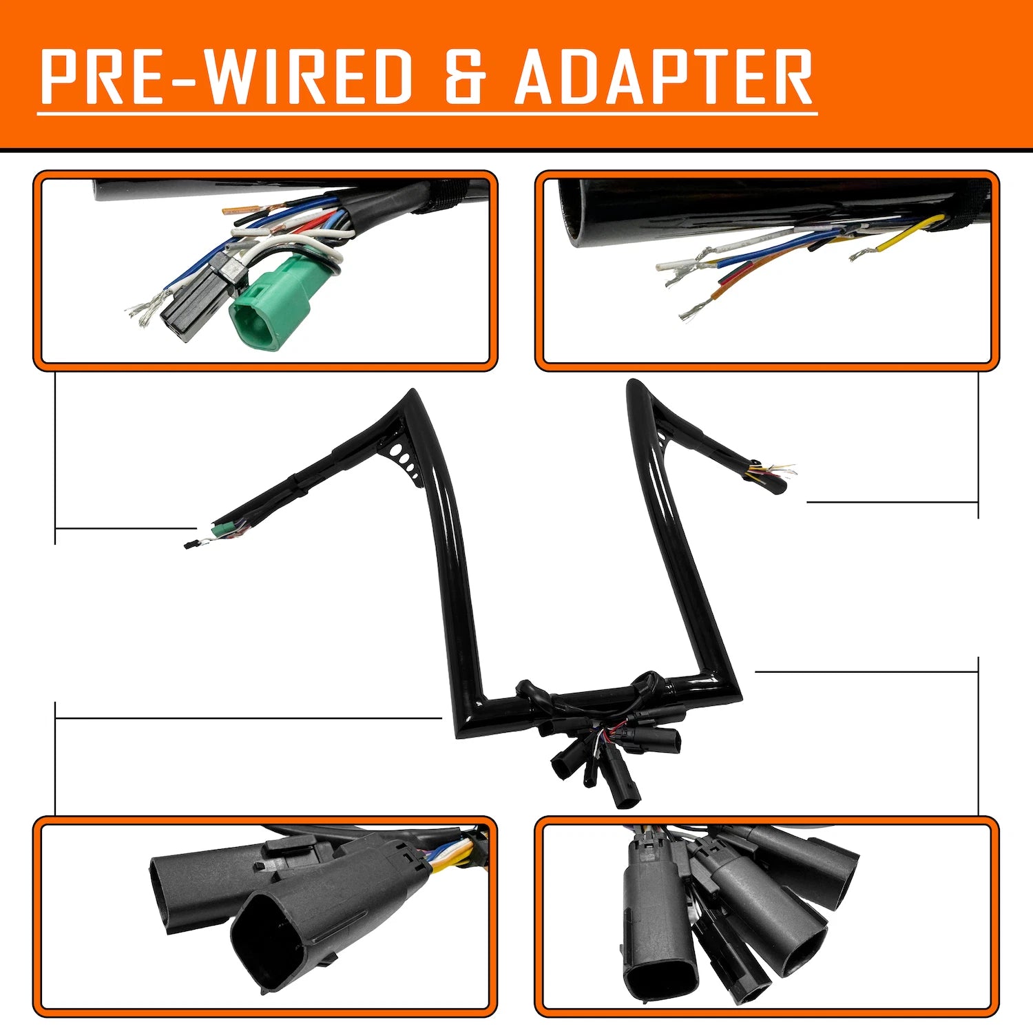 12" Prewired Handlebar for Harley-Davidson Road King Classic FLHRC (2008–2013)