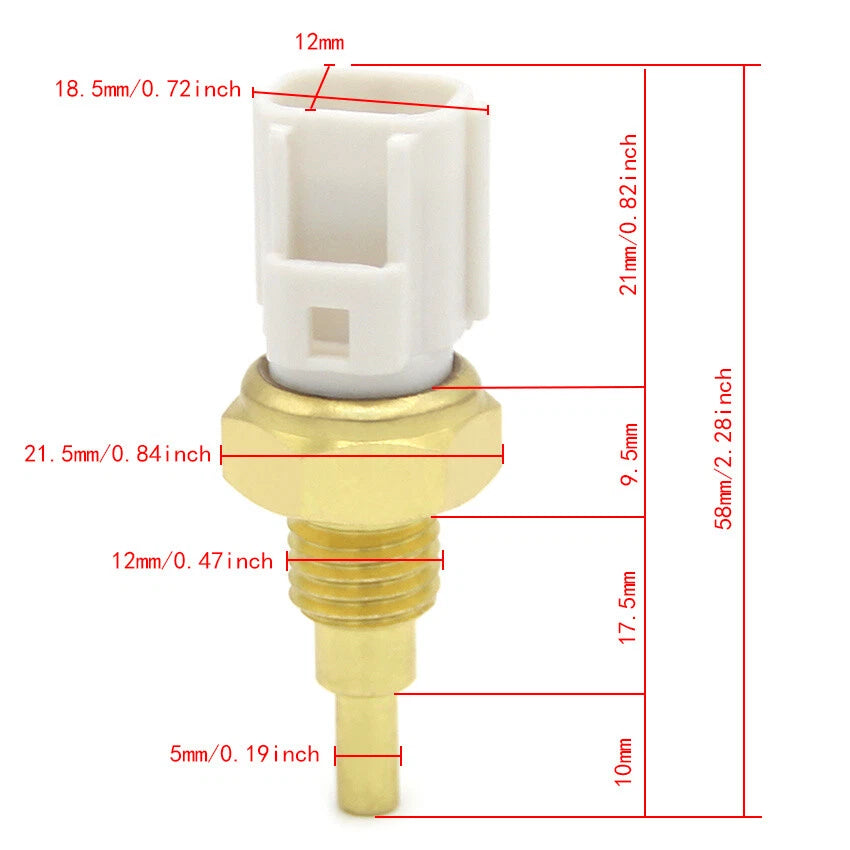 Water Temp Sensor for Suzuki GSF650S Bandit, GSF1250 Bandit (2007–2011)
