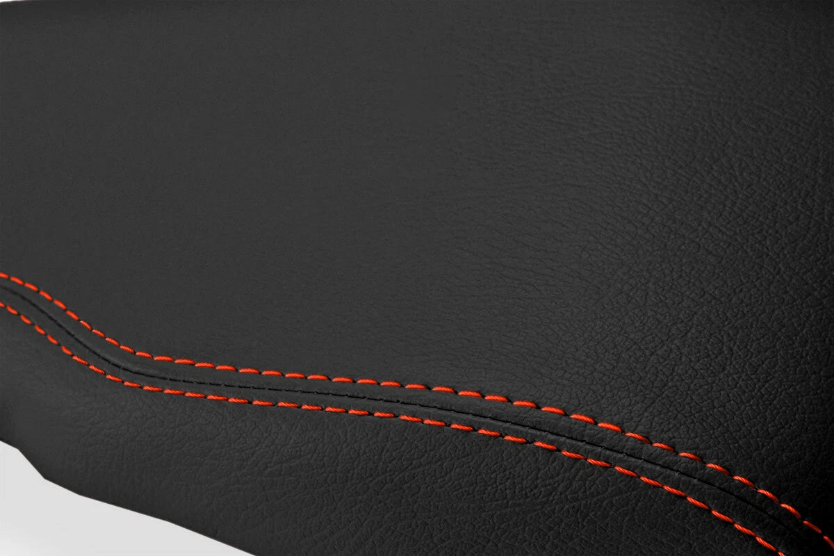 Console Lid Cover for Toyota Tacoma (2001–2004) Red Stitch Leather