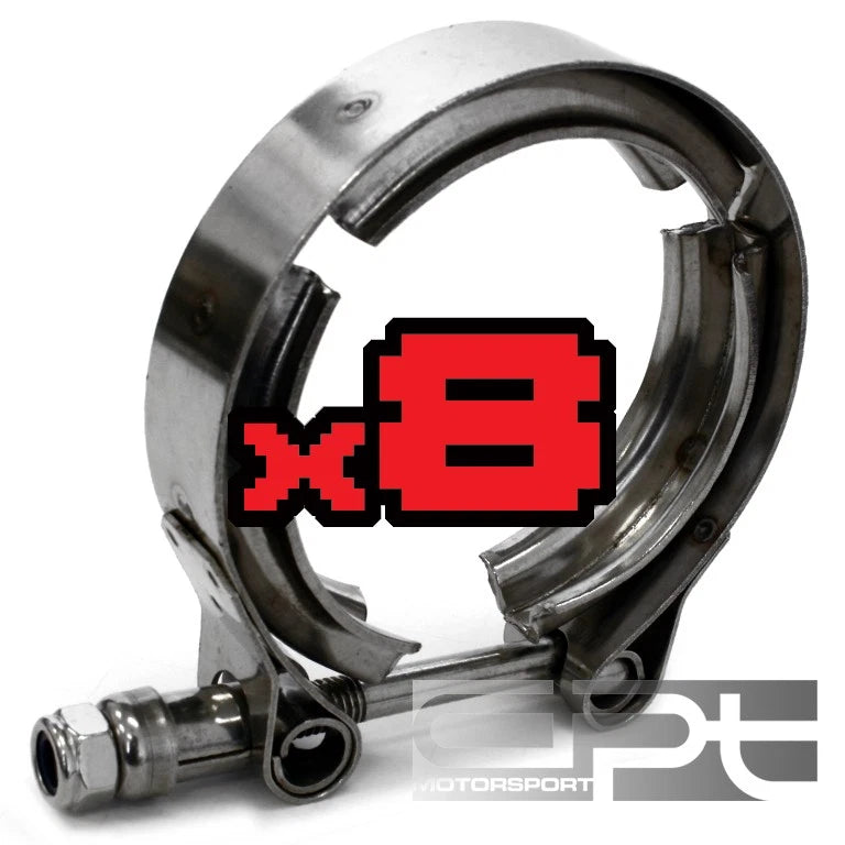 4" Stainless V-Band Bolt Clamp for Turbo Flange Downpipe Wastegate Exhaust