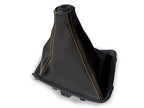 Leather Manual Shift Boot Cover for Nissan Skyline R32 (1989–1993) Orange Stitch