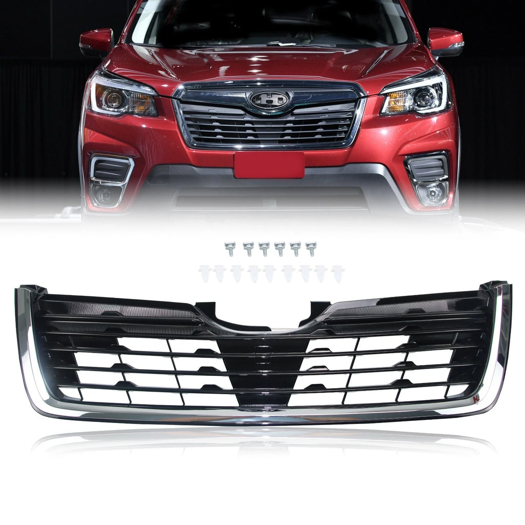 Front Bumper Grille for Subaru Forester (2019–2021) with Camera Hole