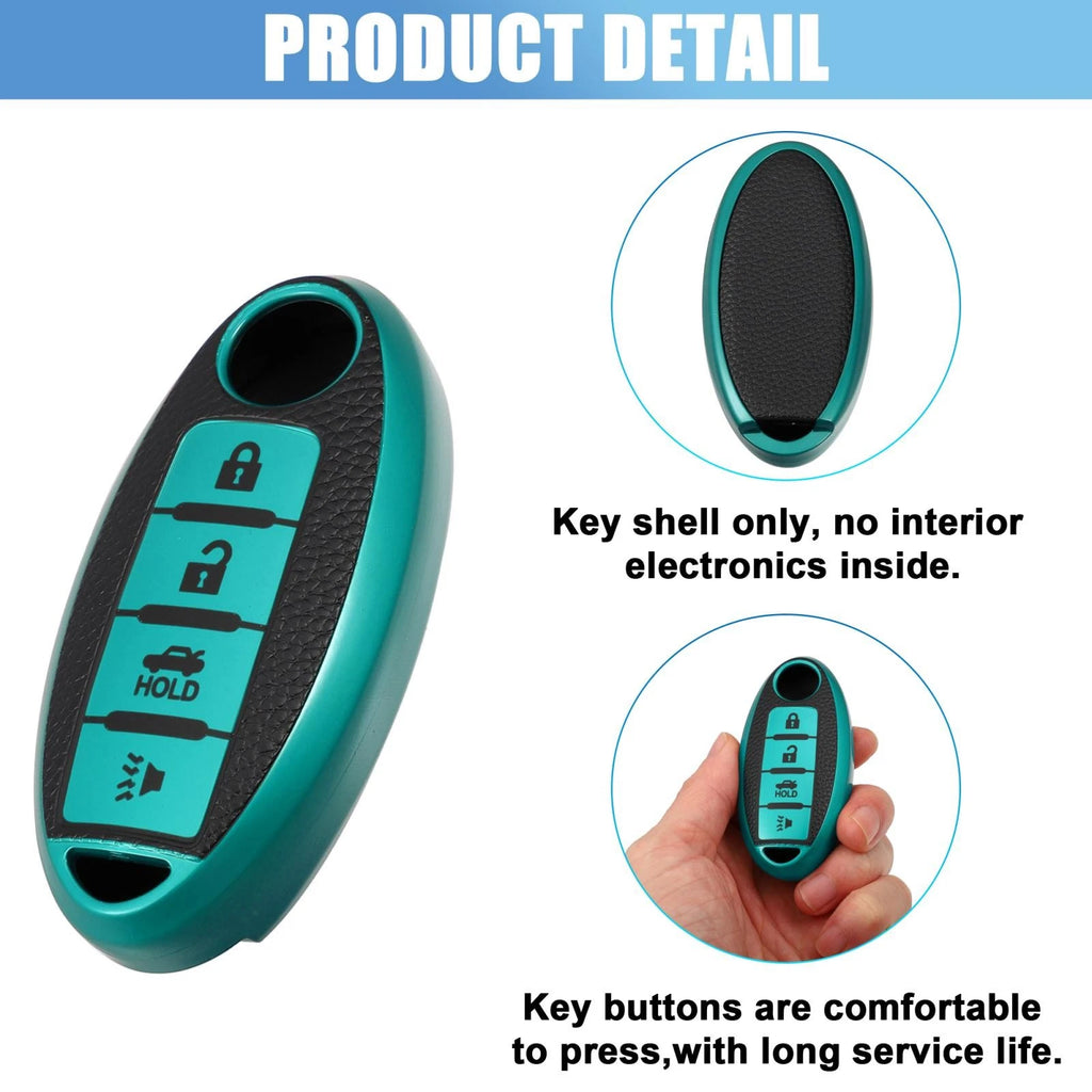 Silicone Key Fob Case Cover for Nissan Cabstar (2007–2023) - Green