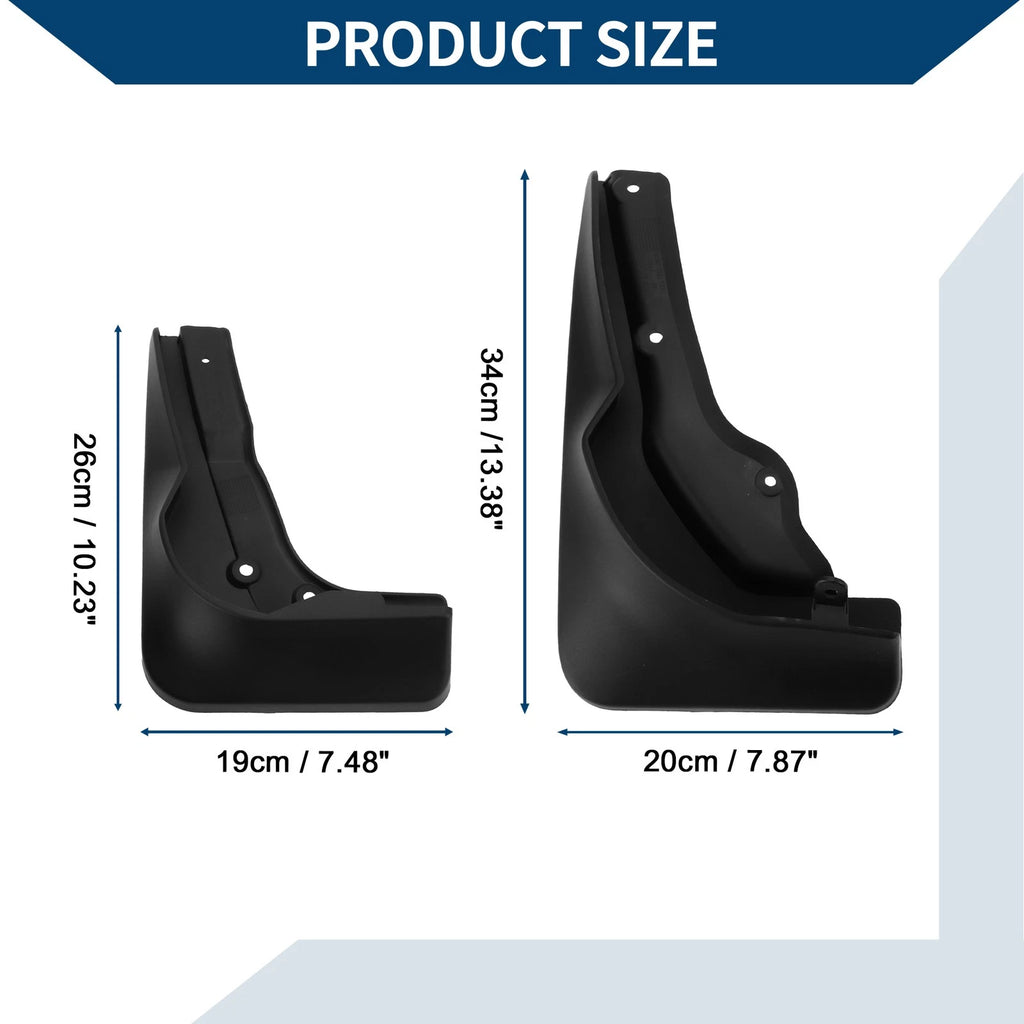 Set of 4 Mud Flaps Splash Guards for Mercedes-Benz C Class (2013–2015)