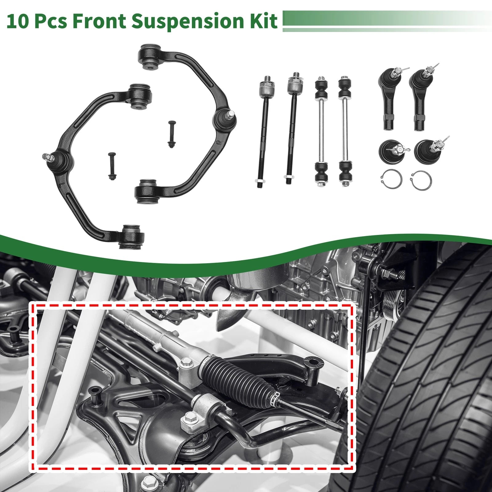 Set of 10 Front Upper Control Arms for Ford Ranger (1998–2011) No.K80052/K80054