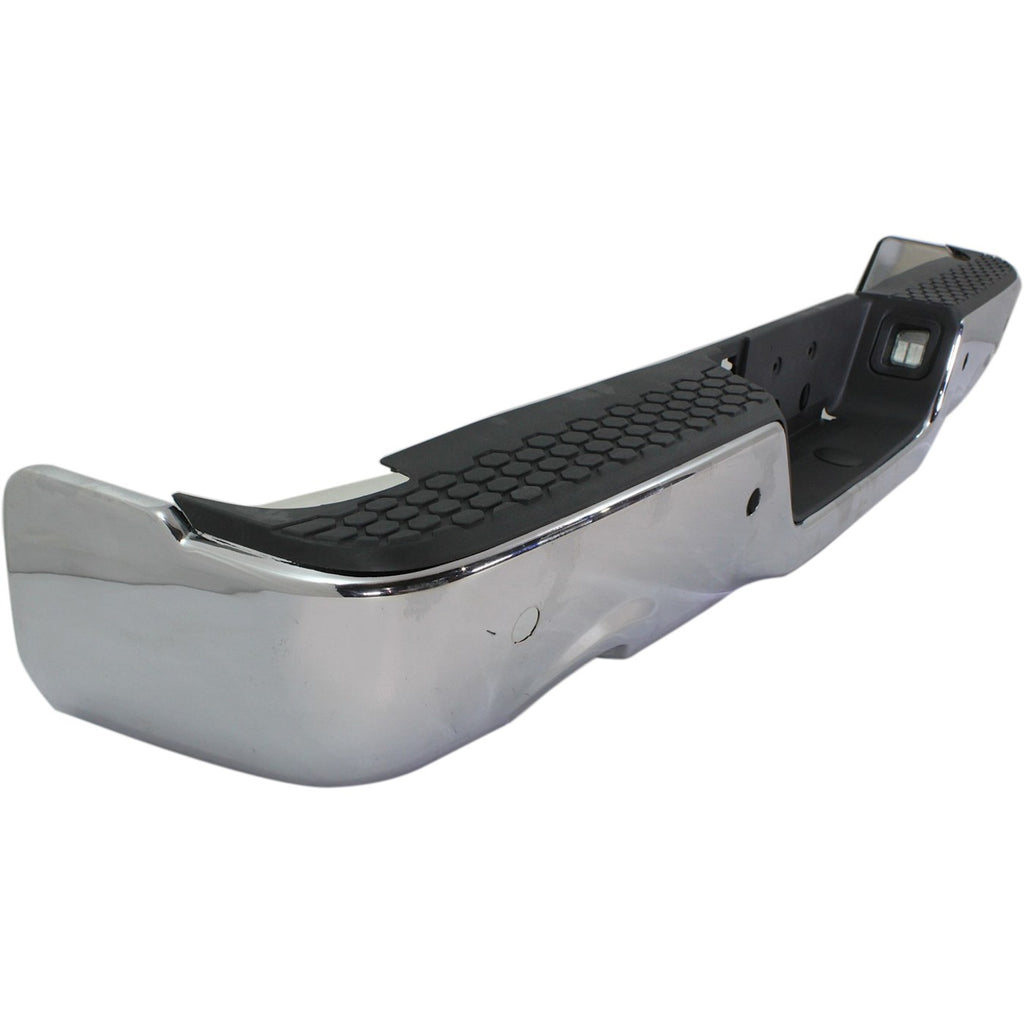 Step Bumper for Ram 1500 (2011–2018) Rear with Dual Exhaust Chrome