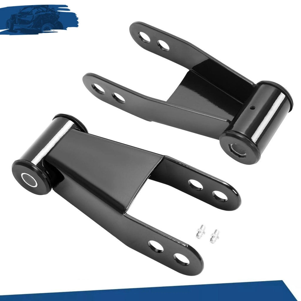 Adjustable 1"-2" Rear Drop Lowering Shackles for Ford F150 F100 (1973–1996)