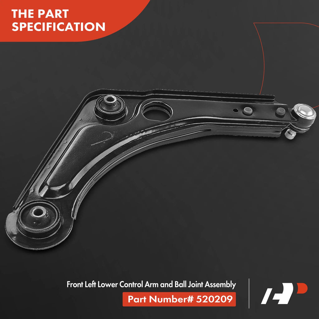 Front Left Lower Control Arm with Ball Joint for Ford Escort (1997-2002)