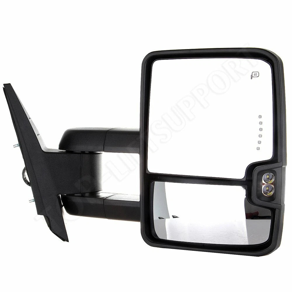 Set of 2 Power Heated Tow Side Mirrors for Chevy GMC (07–14)