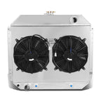 Full Aluminum 2-Row Radiator w/Cooling Pull Fan Shroud for Ford F150/F250 (1968–1979)