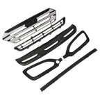 Set of 2 Upper Lower Grille Fog Light Bezels for Hyundai Santa Fe Sport (2013–2016)