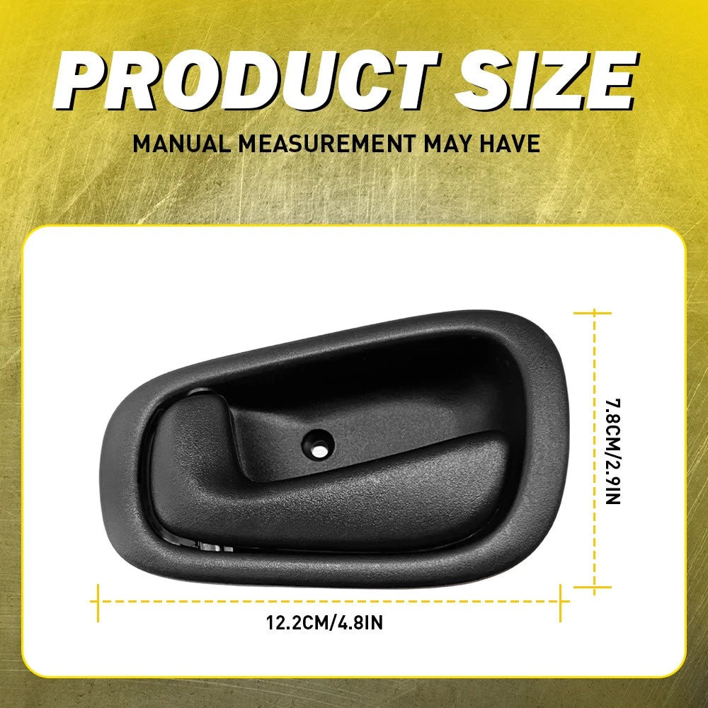 Inside Door Handle Set of 4 for Toyota Corolla Black