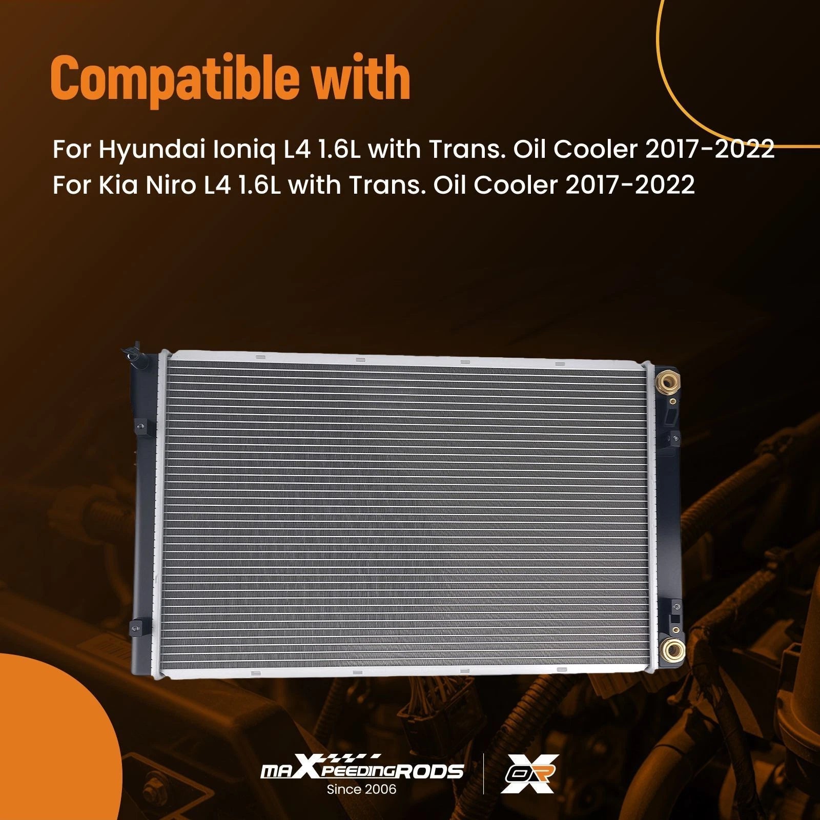 Core Radiator for Hyundai Ioniq/Kia Niro 1.6L (2017–2022) PL823453