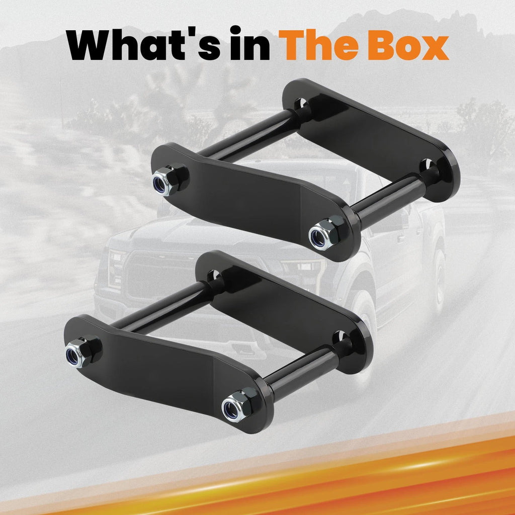 2" Rear Leveling Lift Kit for Nissan Frontier Xterra (2005–2022) Spring Shackles