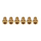 6pcs M6x10mm Titanium Torx Head Flange Screws for Motorcycle/Bike/Bicycle