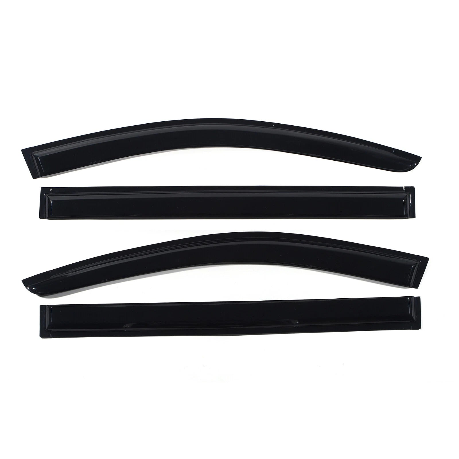 Set of 4 Window Visors for Chrysler Town & Country (2008–2016) & Dodge Grand Caravan (2008–2018)