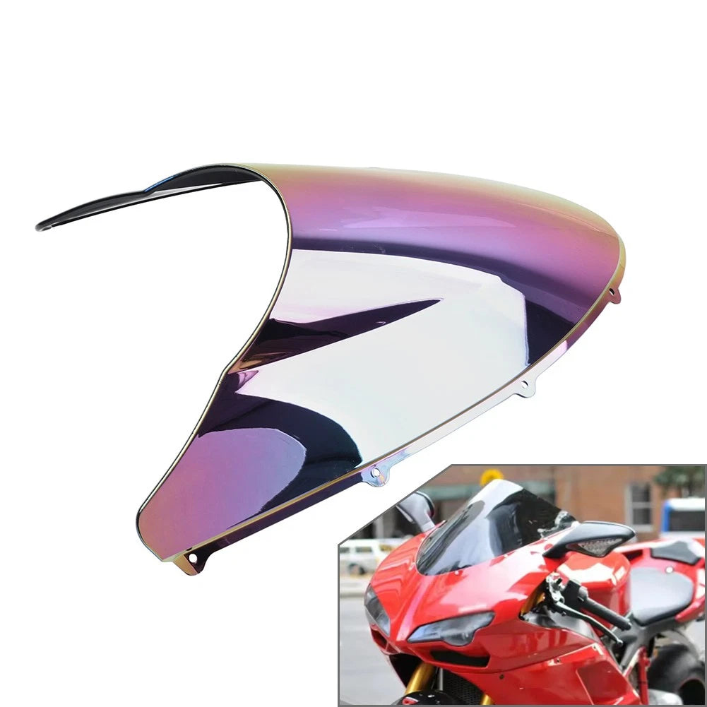 Front Windshield Wind Deflector Dark-Iridium for Ducati 848 1098 1198 (2007–2011)