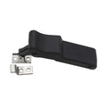 3.8" Flexible Rubber Draw Latch for Boat Cargo Box w/ Stainless Keeper Brackets