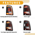 OLED Brake Tail Lights Assembly for Dodge RAM 1500 2500 3500 