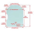 Door Glass Window for Bobcat A220 S175 S185 T190 T200 (Fits Various Models)