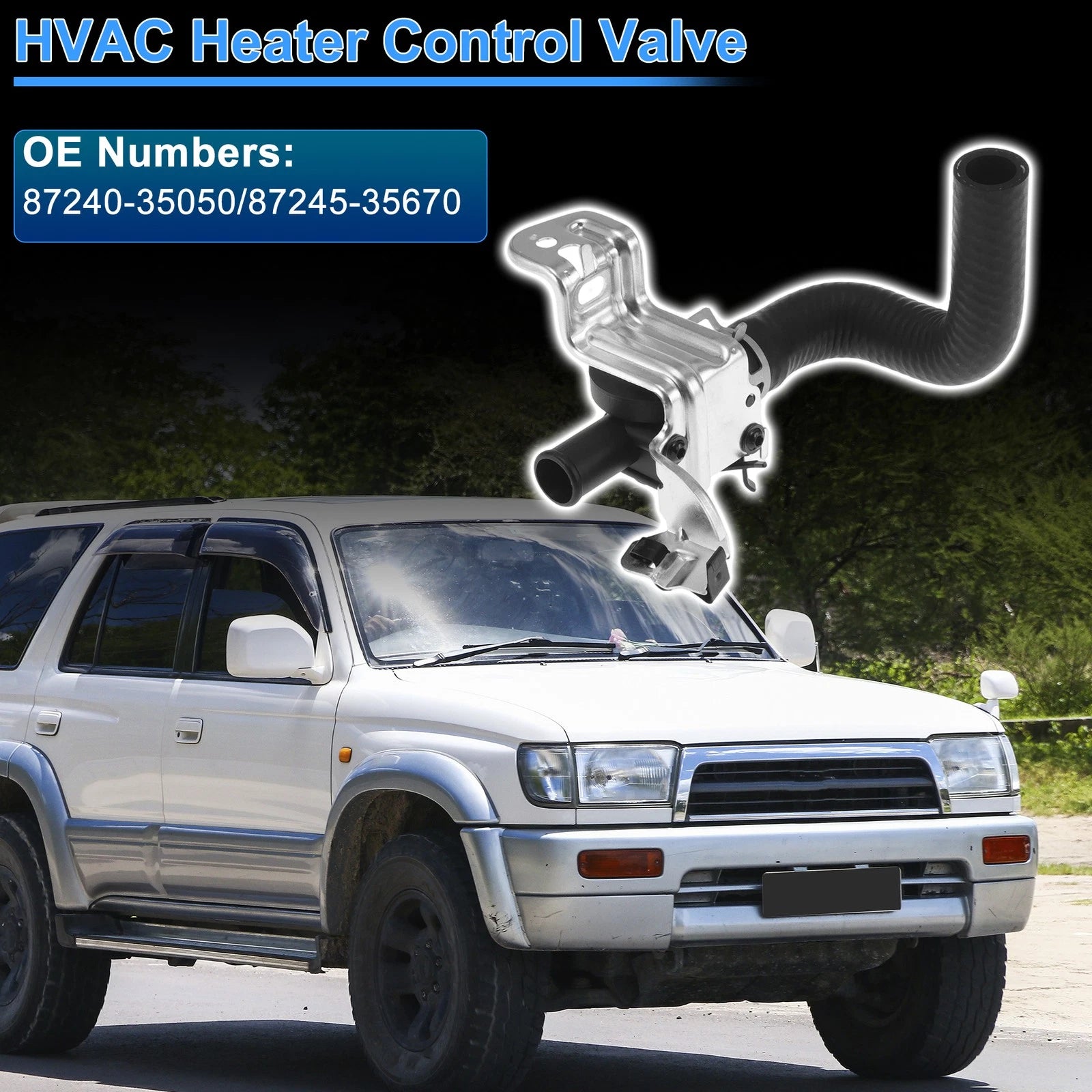 Heater Control Valve with Inlet Hose for Toyota 4Runner (1996–1998) 87240-35050
