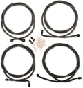 Handlebar Cable/Brake Line Kit for LA Choppers (12" - 14" Ape Hanger)
