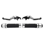 Folding Extendable Brake Clutch Levers for BMW S1000R/RR (2014–2023) Silver
