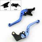 Short Brake Clutch Levers for Honda CBR929RR (2000–2001) Blue T9
