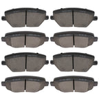 Set of 4 Ceramic Brake Pads for Jeep Cherokee (2014–2020) & Fiat 500X (2016–2019)