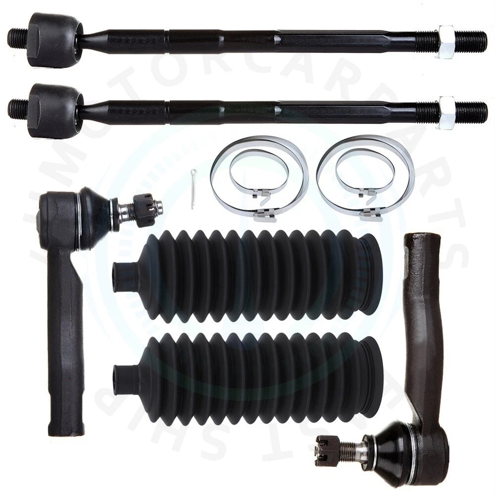 Set of 6 Steering Tie Rod Ends for Toyota RAV4 (2001–2005)